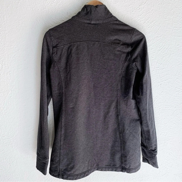 Lululemon Coast Wrap II Jacket Heathered Black Sz 6 - Picture 5 of 8